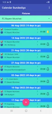 Calendar Bundesliga android App screenshot 2