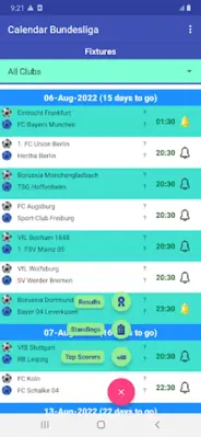 Calendar Bundesliga android App screenshot 3